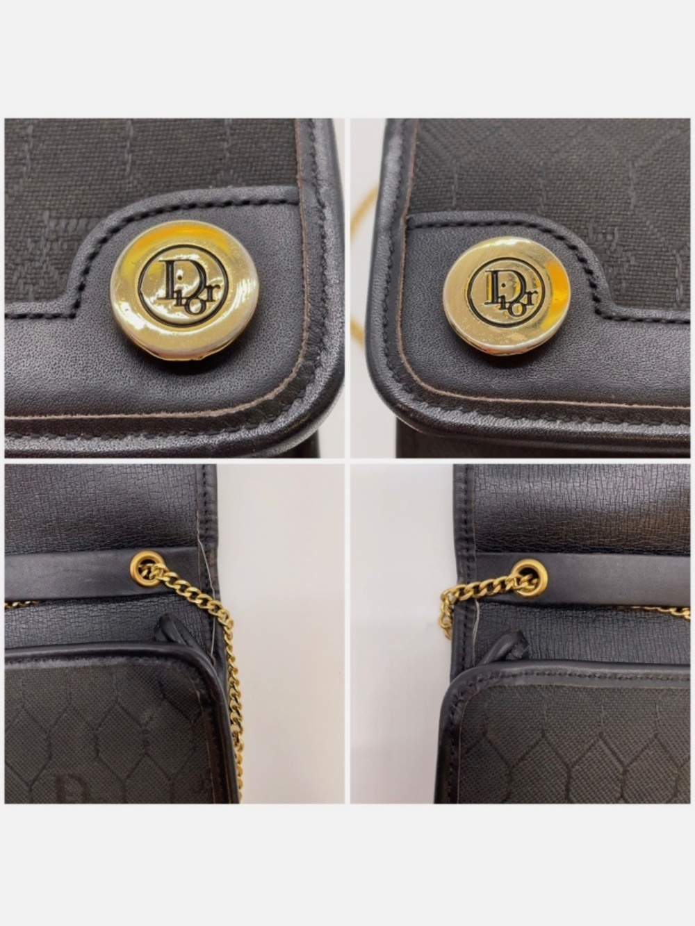 Authentic Christian Dior Vintage Trotter Monogram Chain Crossbody or Shoulder - Picture 6 of 12